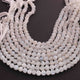 1 Long Strand White Rainbow Moonstone Faceted Briolettes -Round Ball Shape Briolettes- 7mm-10 Inches BR01656 - Tucson Beads