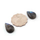 4 Pcs Amazing Labradorite Smooth Cabochon Spectrolite - Pear Shape Multi Fire Loose Gemstone -22mmx13mm-19mmx11mm LGS044 - Tucson Beads