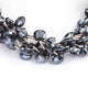 1  Strand Black Spinel Faceted Briolettes - Heart Shspe Briolettes -  8mm- 8 Inch BR3915 - Tucson Beads
