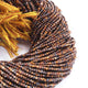 5 Long Strand Brown Tiger Eye Faceted Rondelles - Gemstone Round Balls Beads 2mm 13Inch RB510 - Tucson Beads