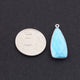 6 Pcs Turquoise Faceted Dagger Shape 925 Silver Plated Pendant   31mmx13mm  PC304 - Tucson Beads