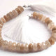 1 Strand Golden Rutile Faceted Roundells -Round Shape Roundells 9mmx12mm 8 Inches BR1308 - Tucson Beads