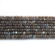 1 Long Strand Labradorite Faceted Roundells - Round Shape Roundells- 6mm-9 mm-16.5 Inches BR02338 - Tucson Beads