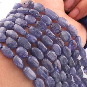 1 Long Strand Tenzanite  Smooth Briolettes -Oval Shape Briolettes - 9mmx7mm-18mmx10mm - 18 Inches BR01263 - Tucson Beads