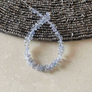 AA Super Quality Natural Sapphire Faceted Briolettes - Teardrop Gemstone Beads, -4mmx2mm-6mmx4mm-6.5 Inches-BR03004 - Tucson Beads