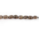 1 Strand Smoky Quartz Faceted Oval Briolettes - Center Drill Ovel Beads 11mmx7mm-14mmx10mm 7.5 Inch BR2694 - Tucson Beads