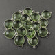 4 Pcs Green Amythest 925 Sterling Silver Faceted Round Double Bail Connector-  21mmx15mm  SS321 - Tucson Beads