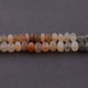 1 Strand Multi Moonstone Faceted Rondelles - Roundel Beads 9mm-10mm 7 Inches BR3859 - Tucson Beads