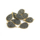 Mystic Mix Druzy Druzzy Drusy Pear Shape 24K Gold Plated Double Bail Connector PC301 - Tucson Beads