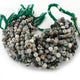 2 Strand Green Moss Agate Faceted Round Beads Biolettes 8mm 10 Inches BR3831 - Tucson Beads