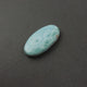Natural Larimar Smooth Oval Cabochon - Larimar Loose Gemstone , Caribbean Larimar , 48mmx25mm LGS502 - Tucson Beads