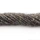 5 Strands Labradorite Faceted Rondelles- Labradorite Rondelles Beads 3.5mm to 4mm 13.5 inch strand RB111 - Tucson Beads