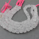1 Strand Rose Quartz Faceted Cubes Beads Briolettes - Box Shape Beads 7mm-10mm 8 Inches BR2499 - Tucson Beads