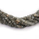 4 Long Strands Grey Moonstone Faceted Rondelles - Gray Moonstone Roundelle Beads 4mm 13 Inches BR1171 - Tucson Beads