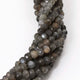 4 Long Strands Grey Moonstone Faceted Rondelles - Gray Moonstone Roundelle Beads 4mm 13 Inches BR1171 - Tucson Beads