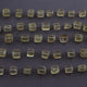 3 Feet Lemon Quartz Cube Black Wire Wrapped Rosary Style Beaded Chain 7mm-8mm SC394 - Tucson Beads