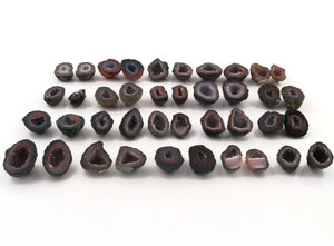 Natural Tabasco Geode Pairs -- With Sparkling Druzy Drusy Cabochon Cab Wholesale For Designer  Matching Pair  #024 - Tucson Beads