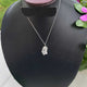 Herkimer Diamond Necklace With 925 Sterling Silver Chain, Gemstone Necklace 23mmx13mm- 18 Inches Long HR006 - Tucson Beads