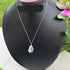 Herkimer Diamond Necklace With 925 Sterling Silver Chain, Gemstone Necklace 28mmx19mm- 18 Inches Long HR008