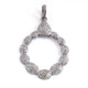 1 Pc Antique Finish Pave Diamond Designer Pendant -925 Sterling Silver -Necklace Pendant 49mmx34mm PD1530 - Tucson Beads