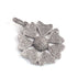 1 Pc Antique Finish Pave Diamond Heart Flower Pendant - 925 Sterling Silver- Necklace Pendant 37mmx34mm PD1528