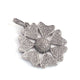 1 Pc Antique Finish Pave Diamond Heart Flower Pendant - 925 Sterling Silver- Necklace Pendant 37mmx34mm PD1528 - Tucson Beads