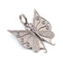 1 Pc Antique Finish Pave Diamond Butterfly Pendant - 925 Sterling Silver -Diamond Pendant 38mmx36mm PD1519