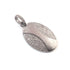 1 Pc Antique Finish Pave Diamond Designer Oval Pendant - 925 Sterling Silver -Diamond Pendant 34mmx21mm PD1542