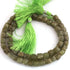 1 Strand Vesuvianite Faceted Cube Beads, 3D Box, Square, Dice Briolettes  - 6mm- 8 Inches BR1468