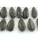 1  Strand  Vessonite Faceted Briolettes - Pear Shape Briolettes -25mmx15mm-34mmx14mm - 9 Inches BR01494 - Tucson Beads