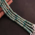 1  Long Strand Amazonite Faceted Rondelles - Gemstone Rondelles Beads 6mm-8mm-13.5 Inches BR1600
