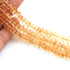 1 Strand Citrine  Faceted Gemstone Rondelles Beads- 6mm-7 mm- 8 inches BR1475