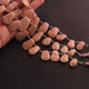 1 Strand Rhodocrosite Faceted Briolettes - Fancy Shape Briolettes 15mmx11mm- 24mmx17mm 9 Inches BR0046 - Tucson Beads