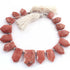 1 Strand Rhodocrosite Faceted Briolettes - Pentagon Shape Briolettes 15mmx11mm- 26mmx17mm 9 Inches BR586