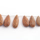 1  Strand Picture Jasper Faceted Briolettes - Pear Shape Briolettes -20mmx9mm-36mmx13mm - 9 Inches BR1004 - Tucson Beads