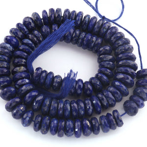1  Strand Lapis Faceted Rondelles  - Gemstone Rondelles - 5mm-12mm 14 Inches BR3636 - Tucson Beads