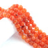 1 Strand  Carnelian , Best Quality , High Quality , Faceted Round  Balls Beads - 10mm- 11mm-8 Inches BR03991