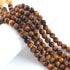 1 Strand  Brown Tiger Eye , Best Quality , High Quality , Faceted Round  Balls Beads -7mm- 8 Inches BR03988