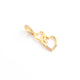 1 Pc Pave Diamond Heart Charm Pendant, 925 Sterling Silver, Rose & Yellow Gold Vermeil Heart Pendant Pave Diamond Jewelry 19mmx12mm You Choose PDC000440 - Tucson Beads