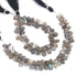 1  Strand  Labradorite Faceted Pear Shape Briolettes -Gemstone  Pear Briolettes  -10mm-11mm-8 inches BR03972