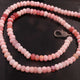 Pink Opal Beaded Necklace - Necklace With Lobster - Long Knotted Beads Necklace -Single Wrap Necklace - Gemstone Necklace BN024 - Tucson Beads