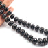 1 Strand Black Onyx  Faceted Rondelles -Gemstone  Beads- 8mm-12 mm- 16 inches BR03975