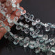 1 Strand Aquamarine Faceted Briolettes - Pear Shape Briolettes - 7mmx5mm-13mmx8mm-7.5 Inches BR2150 - Tucson Beads