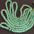 1 Strand Green Opal Smooth Rondelle ,Carved Watermelon Gemstone Beads  5mm-9mm- 16 inch -BR03970