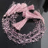 1  Strand Pink Amethyst Faceted Briolettes - Heart Shape  Briolettes - 5mm 7.5 Inches BR02641