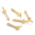 1 PC Pave Diamond Arrow Charm Yellow Gold Vermeil Pendant , 20mmx5mm PDC00052