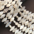 1 Strand White Moonstone Faceted Briolettes -Marquise Shape Gemstone Beads - 15mm-27mm-- 10.5 Inches BR04017
