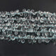 1 Strand Aquamarine Faceted Briolettes - Pear Shape Briolettes  8mmx6mm-14mmx9mm - 8 Inches BR1285 - Tucson Beads