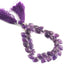 1 Strand Amethyst Faceted Briolettes -Pear Shape Gemstone Beads -9 mm-11mm 7 Inches BR4529