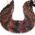 1  Long Strand Multi Tourmaline Smooth Rondelles - Semi Precious Gemstone Tourmaline Rondelles Beads - 6mm-14.5 Inches BR03247